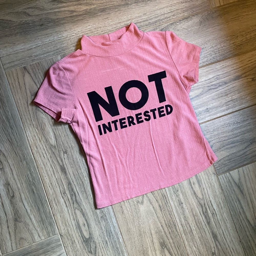 Pink Short Sleeve Crop Top